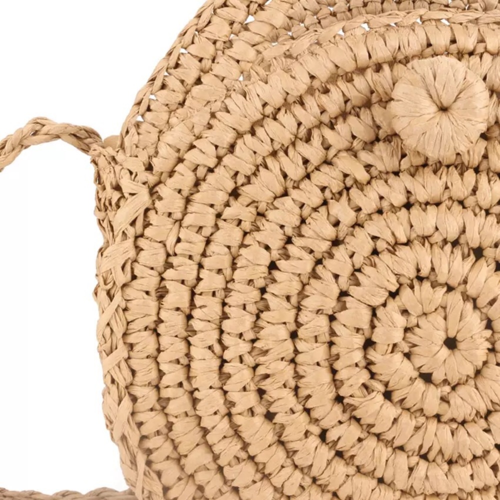 HP🎉Woven Bohemian Straw Crossbody Bag - Picture 6 of 7